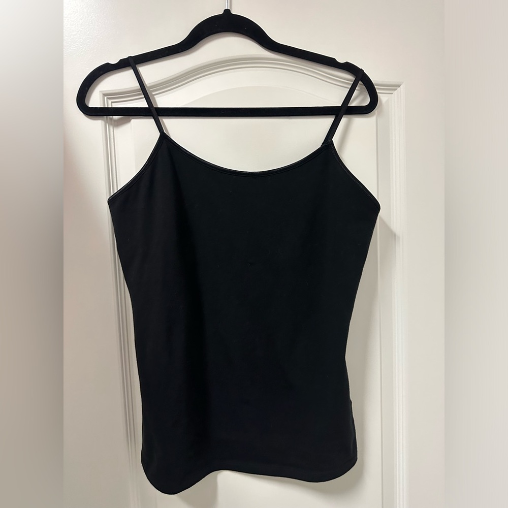 2 a TEE Classic Black Spaghetti-Strap Tank Top - Women's cotton size medium